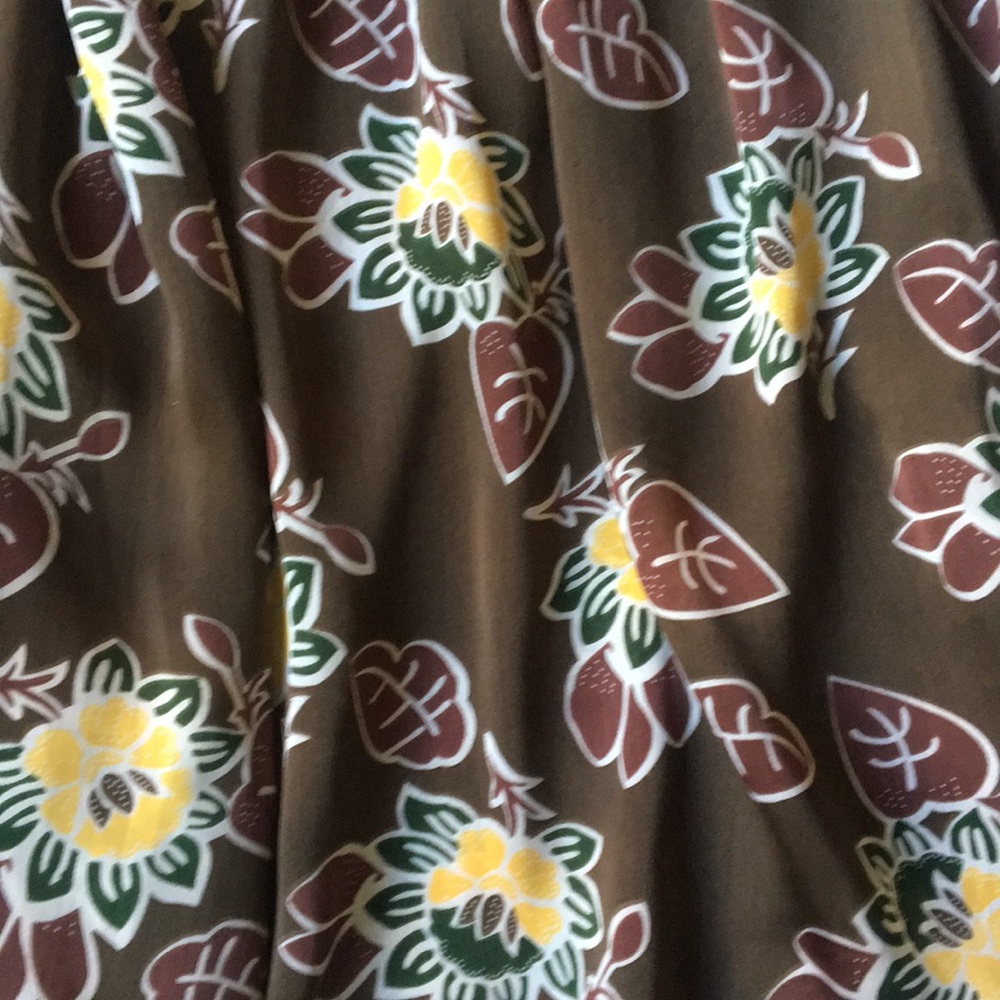 Women’s Brown Floral Midi Polyester Floral Dress - Picture 3 of 6